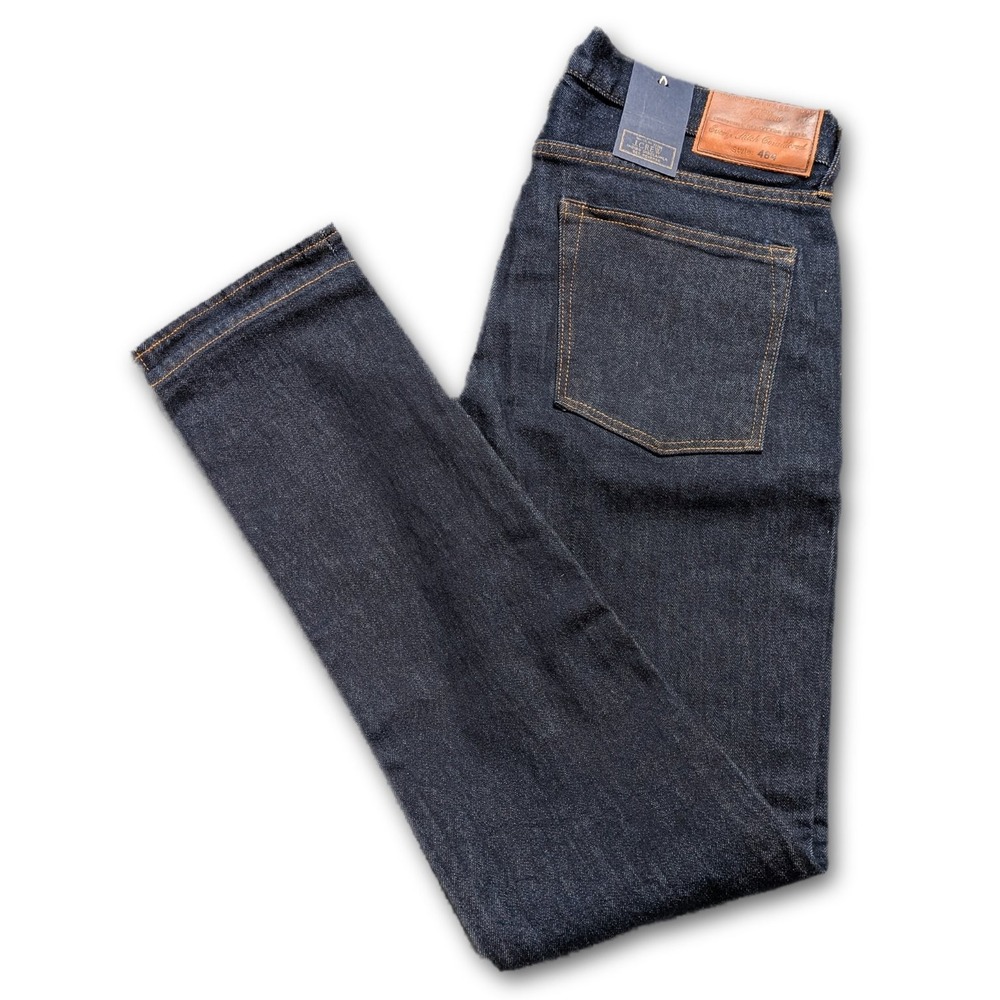 J. Crew Indigo Mens 32x34 Jeans 484 Slim Fit Stretch Denim Pockets Dark